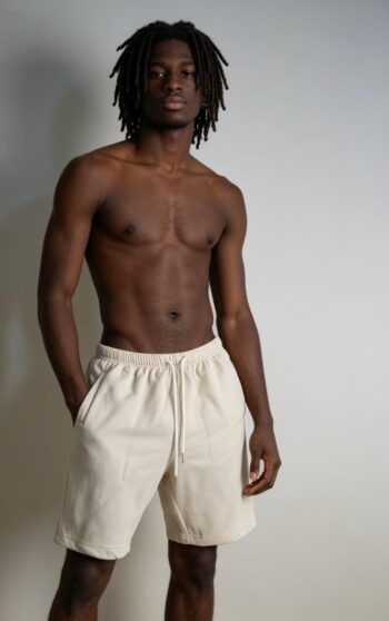 Cream heavyweight sweat shorts – Violet Style Hub