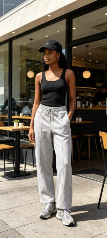Illustrative preview of the upcoming Violet Style Hub sweatpants collection